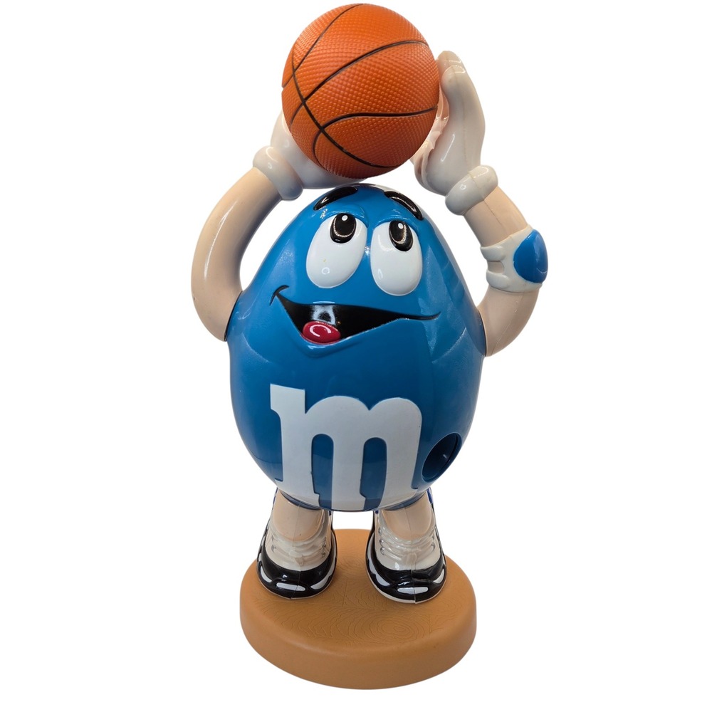 M&Ms Blue Basketball‎ Player Candy Dispenser Large Collectible Figure